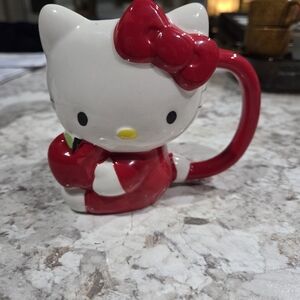 Hello Kitty Red and White Ceramic Mug